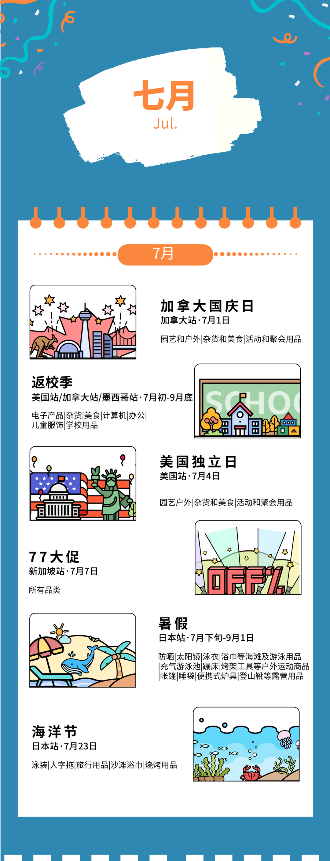 2022跨境营销日历 | 亚马逊123个大卖热点，收藏起来，一个不漏走！