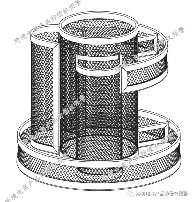 防侵权预警214：文具收纳架在美国市场的外观专利情况