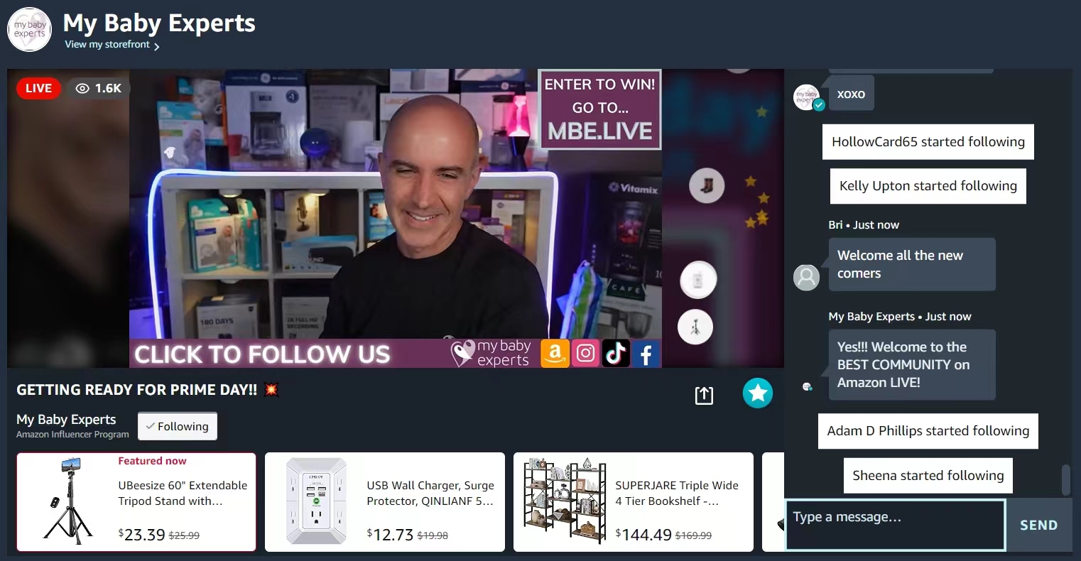 亚马逊网红直播