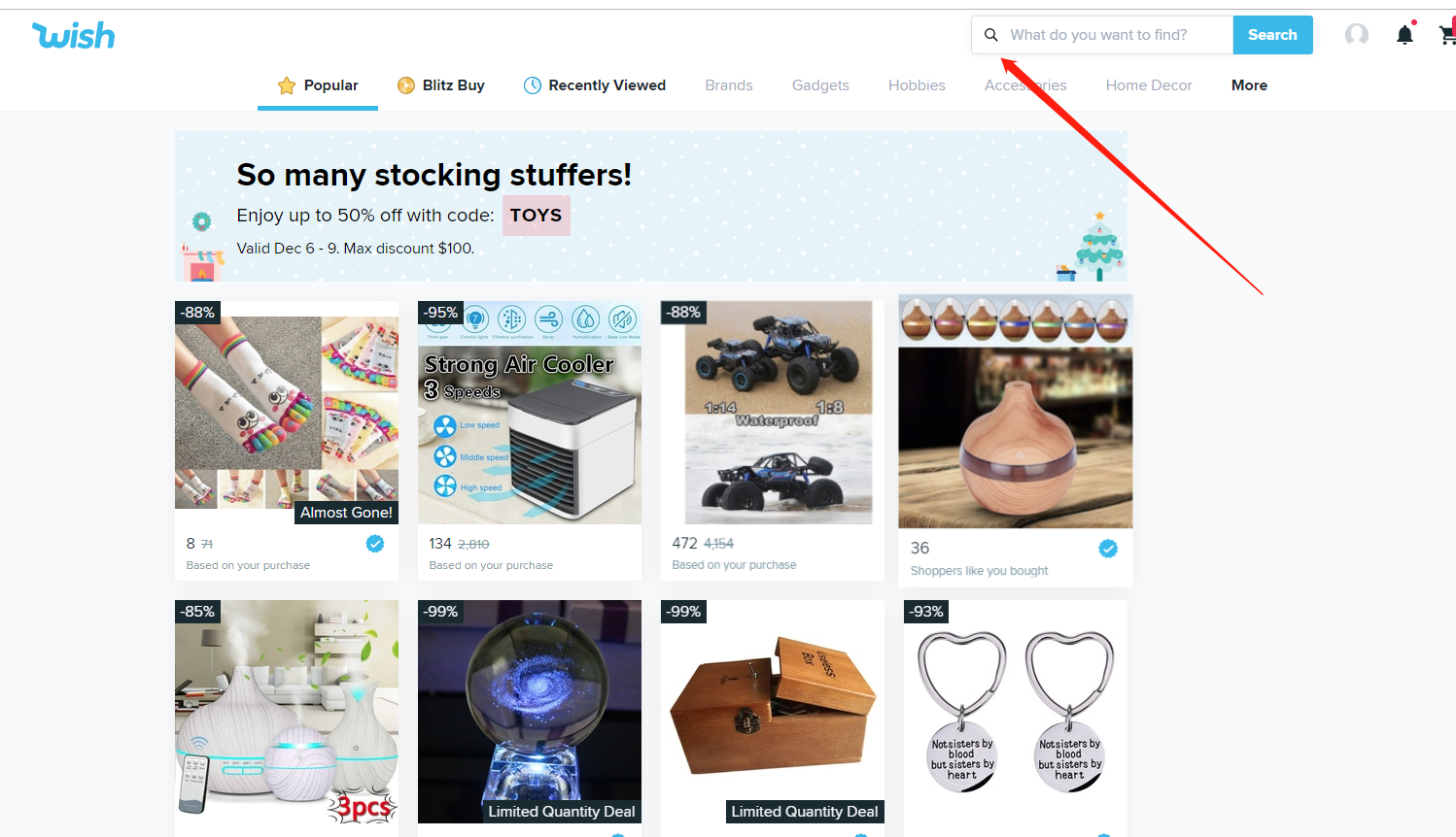 Wish不只是推送流量，还可以收割搜索流量
