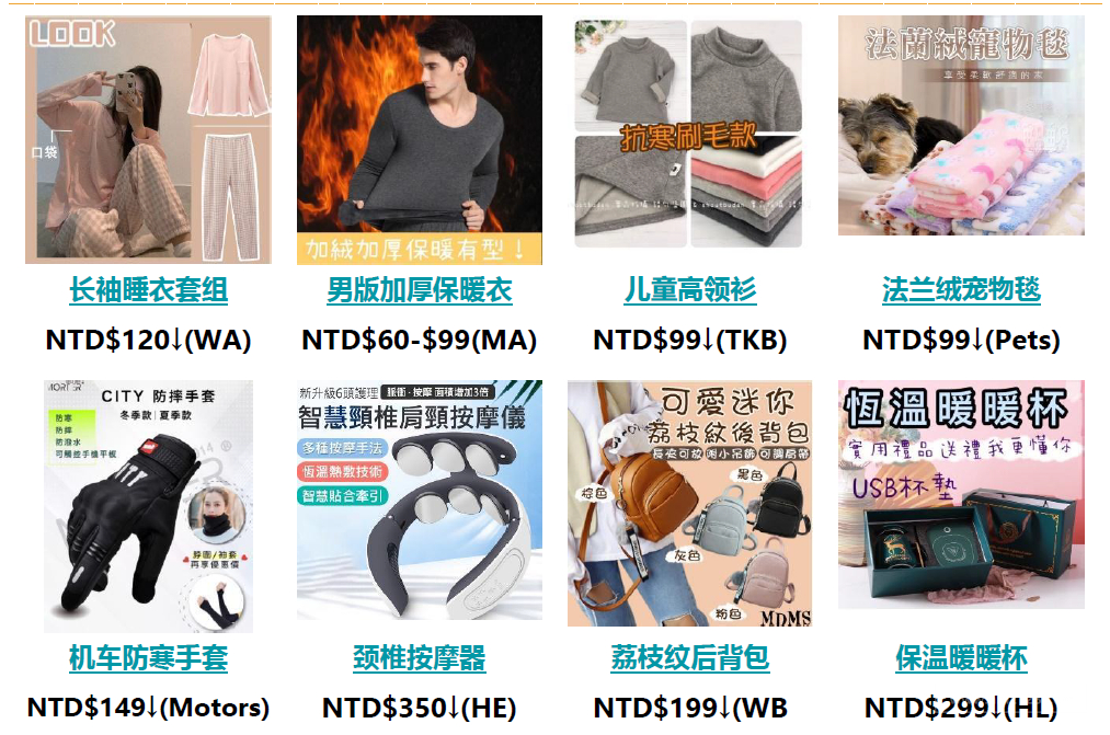 【Shopee市场周报】虾皮台湾站2021年11月第4周市场周报