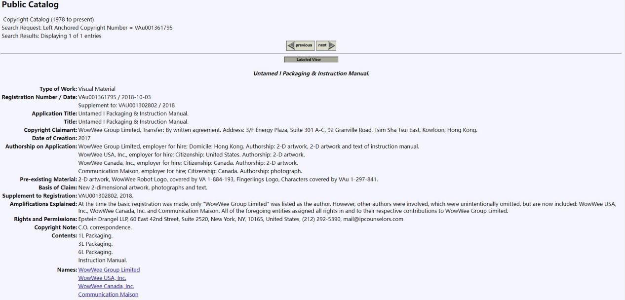 美国版权注册-案例篇