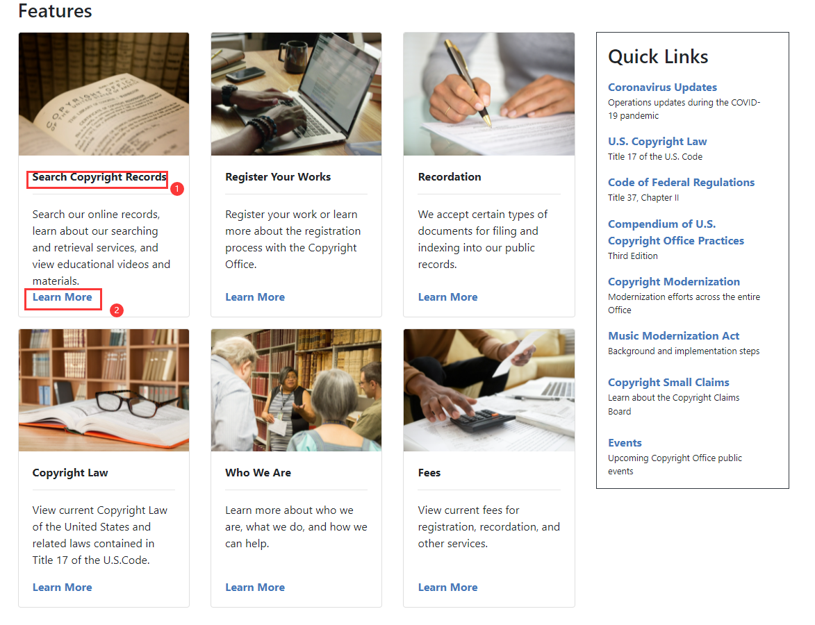 美国版权注册-查询篇