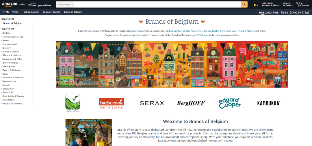 重磅!亚马逊上线比利时站点