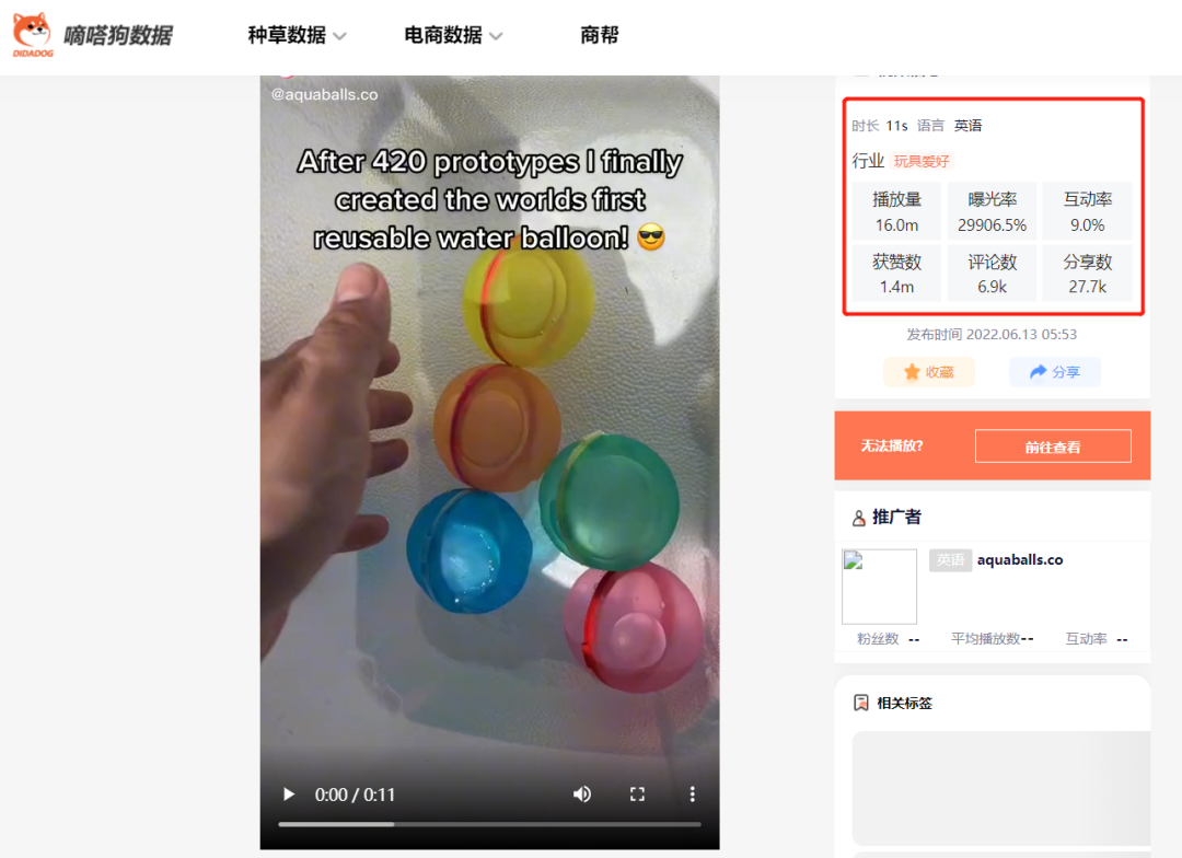 TK爆火单品“硅胶水球”获千万播放!泳池玩具类目值得关注