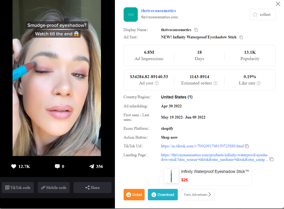 Thrive Causemetics 来看看这个日出万单的公益美妆品牌站!