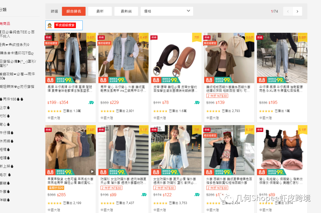 几何 | Shopee引流款和利润款的定位