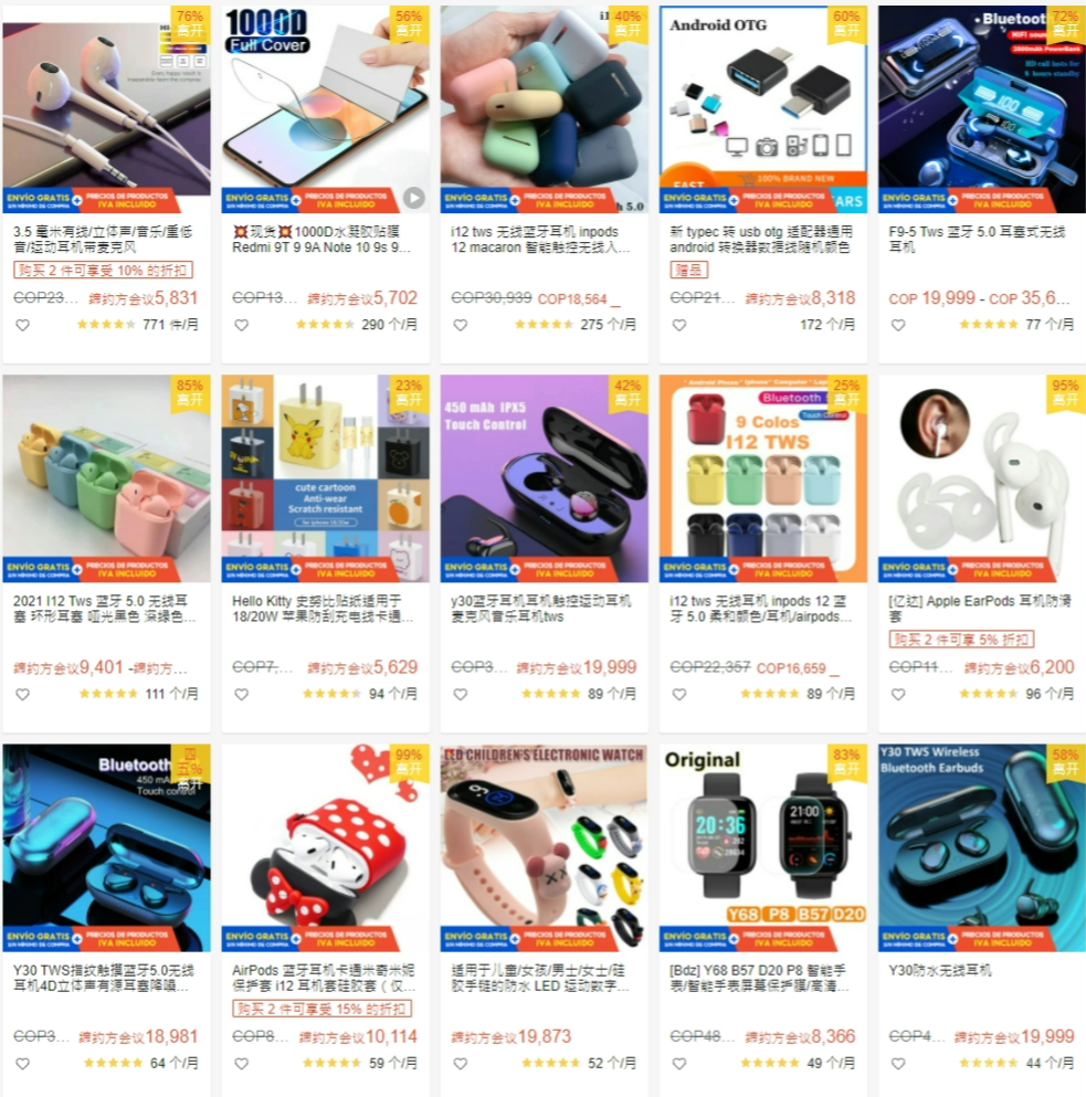 【Shopee市场周报】虾皮哥伦比亚站2022年1月第4周市场周报