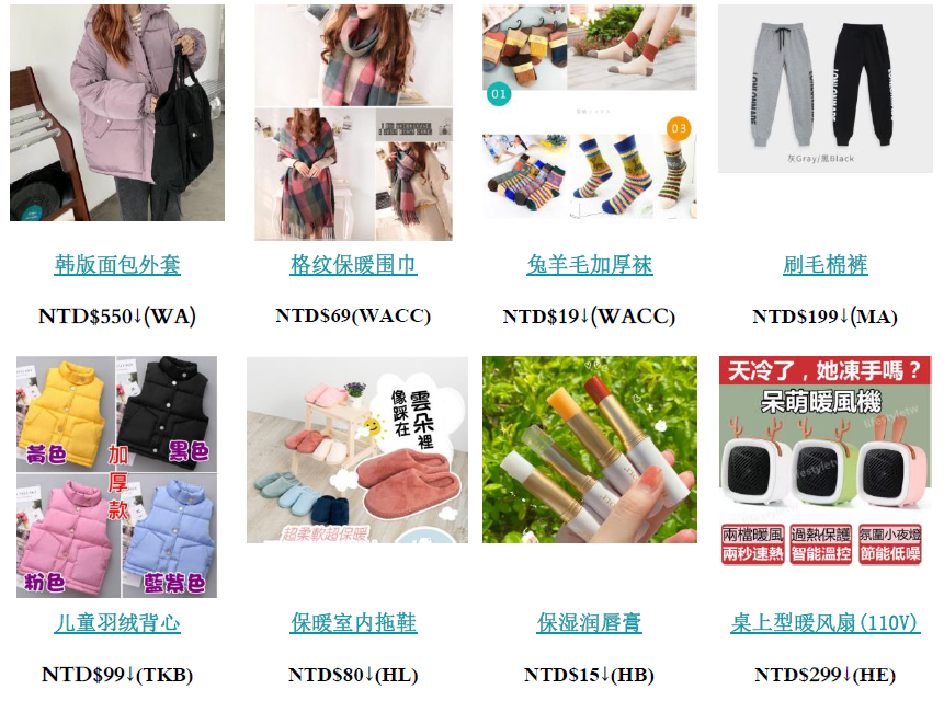 【Shopee市场周报】虾皮台湾站2021年12月第1周市场周报