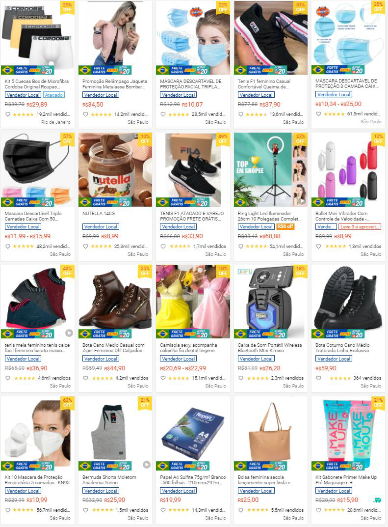 【Shopee市场周报】虾皮巴西站2021年8月第4周市场周报