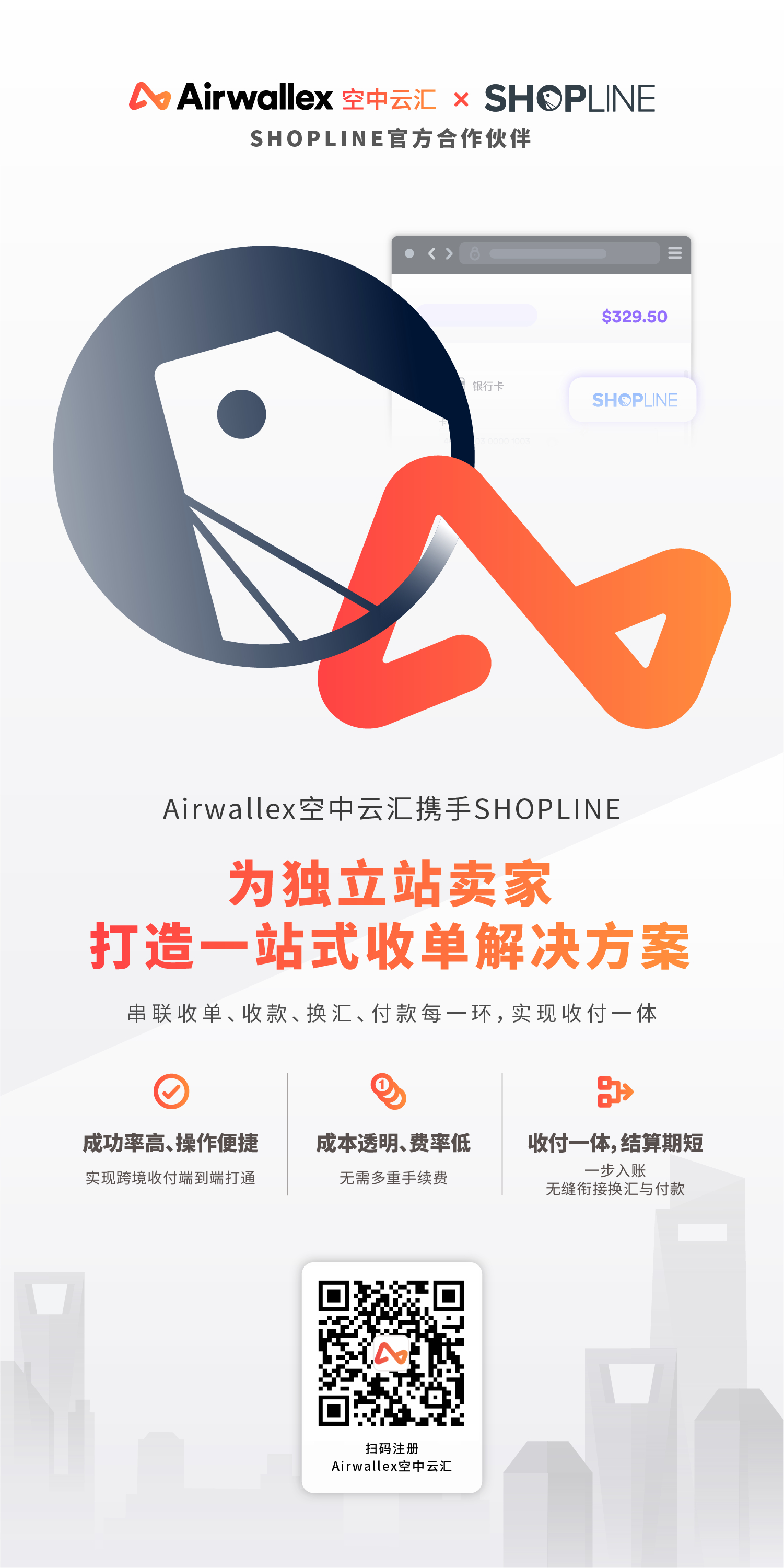 1648800094252984.jpg Airwallex空中云汇携手SHOPLINE,为独立站卖家打造一站式收单解决方案
